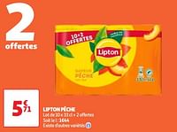 Promoties Lipton pêche - Lipton - Geldig van 17/09/2024 tot 23/09/2024 bij Auchan