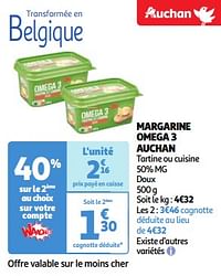 Margarine omega 3 auchan-Huismerk - Auchan