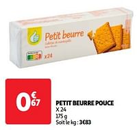 Petit beurre pouce-Huismerk - Auchan