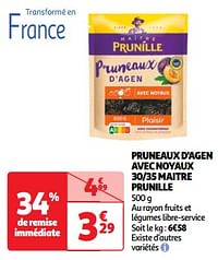 Pruneaux d`agen avec noyaux 30-35 maitre prunille-Maître Prunille