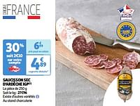 Saucisson sec d`ardèche igp-Huismerk - Auchan