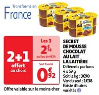 Secret de mousse chocolat au lait la laitière-Nestlé