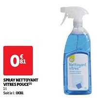 Spray nettoyant vitres pouce-Huismerk - Auchan