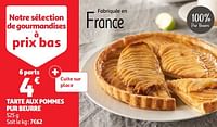 Tarte aux pommes pur beurre-Huismerk - Auchan