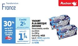 Yaourt à la grecque auchan