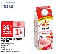 Yaourt brassé fraise yoplait-Yoplait