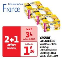 Promoties Yaourt la laitière - Nestlé - Geldig van 17/09/2024 tot 23/09/2024 bij Auchan