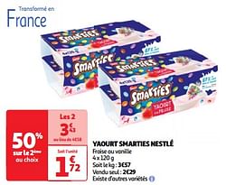 Yaourt smarties nestlé