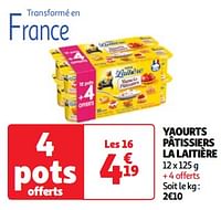 Yaourts pâtissiers la laitière-Nestlé