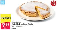 Promotions Tarte à la frangipane fraîche - Patissier Gaulthier - Valide de 23/09/2024 à 29/09/2024 chez Aldi