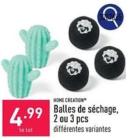 Promotions Balles de séchage - HOME CREATION - Valide de 23/09/2024 à 29/09/2024 chez Aldi