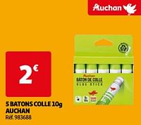 5 batons colle 10g auchan-Huismerk - Auchan