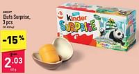 Promotions Oeufs surprise - Kinder - Valide de 23/09/2024 à 29/09/2024 chez Aldi