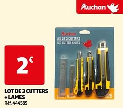 Lot de 3 cutters + lames