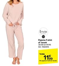 Pyjama-t-shirt of -broek-Envie de Lingerie