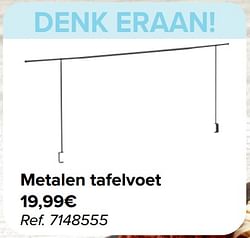 Metalen tafelvoet