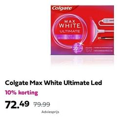 Colgate max white ultimate led