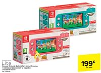 Console nintendo switch lite + animal crossing + individueel abonnement 12 maanden-Nintendo