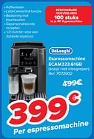 Promoties Delonghi espressomachine ecam223.61gb - Delonghi - Geldig van 18/09/2024 tot 30/09/2024 bij Carrefour