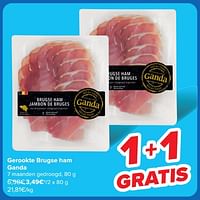 Promoties Gerookte brugse ham ganda - Ganda - Geldig van 18/09/2024 tot 30/09/2024 bij Carrefour