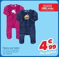 Pyjama voor baby’s-Huismerk - Carrefour 