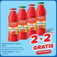 Tomatenpulp of -puree mutti-Mutti