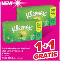 Promoties Zakdoeken balsam maxi pack aloë vera + vitamine e kleenex - Kleenex - Geldig van 18/09/2024 tot 30/09/2024 bij Carrefour