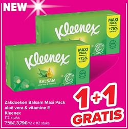 Zakdoeken balsam maxi pack aloë vera + vitamine e kleenex