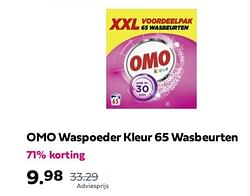 Omo waspoeder kleur