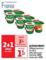 Promotions Activia fruits - Danone - Valide de 17/09/2024 à 23/09/2024 chez Auchan Ronq