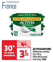 Promotions Activia nature - Danone - Valide de 17/09/2024 à 23/09/2024 chez Auchan Ronq