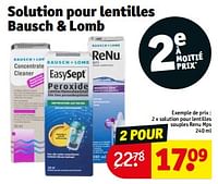 Promotions Solution pour lentilles souples renu mps - Bausch+Lomb - Valide de 17/09/2024 à 22/09/2024 chez Kruidvat