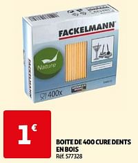 Boite de 400 cure dents en bois-Fackelmann