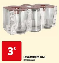 Les 6 verres-Huismerk - Auchan