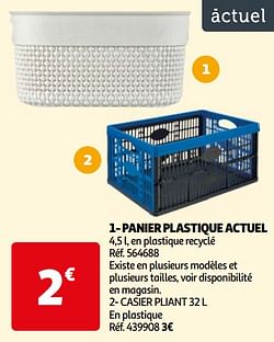 Panier plastique actuel