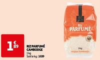 Riz parfumé cambodge-Huismerk - Auchan