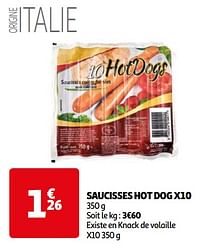 Saucisses hot dog-Huismerk - Auchan