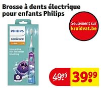 Promotions Brosse à dents électrique pour enfants philips - Philips - Valide de 17/09/2024 à 22/09/2024 chez Kruidvat