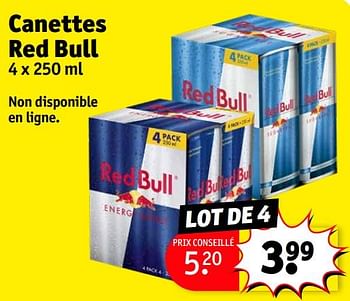 Promotions Canettes red bull - Red Bull - Valide de 17/09/2024 à 22/09/2024 chez Kruidvat