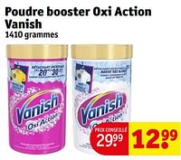 Promotions Poudre booster oxi action vanish - Vanish - Valide de 17/09/2024 à 22/09/2024 chez Kruidvat