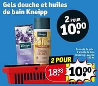 Promotions Huile de bain relaxing lavande - Kneipp - Valide de 17/09/2024 à 22/09/2024 chez Kruidvat