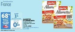 Allumettes et lardons herta