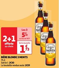 Bière blonde 3 monts-3 Monts