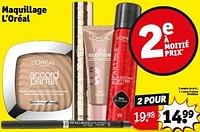 Promotions Spray fixateur infaillible - L'Oreal Paris - Valide de 17/09/2024 à 22/09/2024 chez Kruidvat