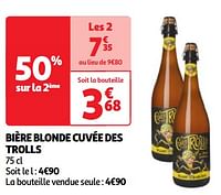 Bière blonde cuvée des trolls-Cuvée des Trolls