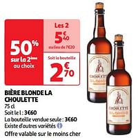 Bière blonde la choulette-La Choulette