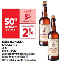 Bière blonde la choulette