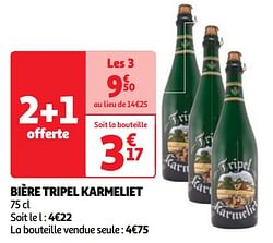 Bière tripel karmeliet