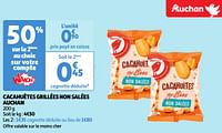 Cacahuètes grillées non salées auchan-Huismerk - Auchan