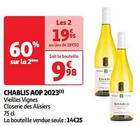 Chablis aop 2023 vieilles vignes closerie des alisiers-Witte wijnen